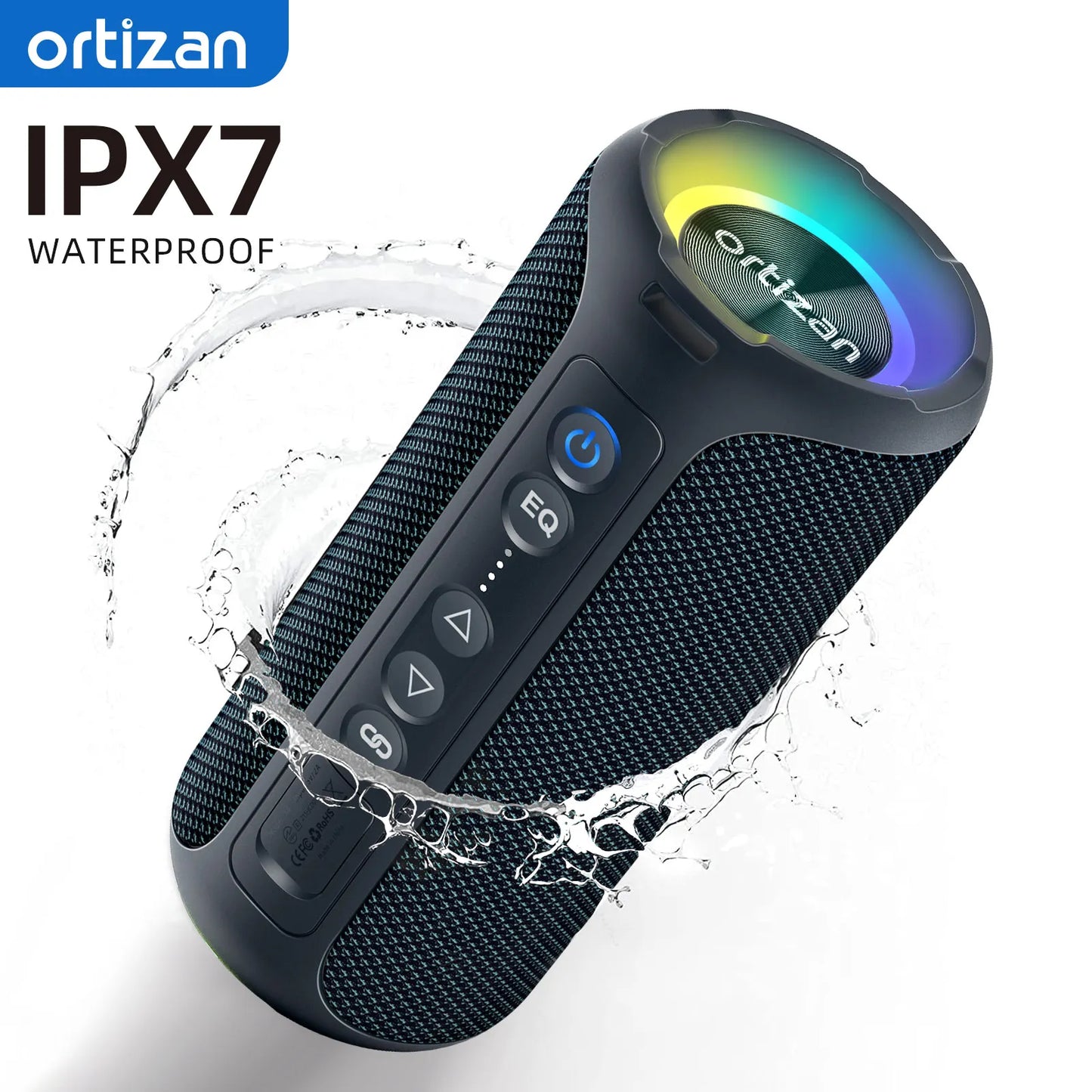 Ortizan 40W Bluetooth Speaker - Powerful Bass and Waterproof Sound