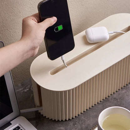 Cable Management Box - Neat Storage for Power Strips and Cables