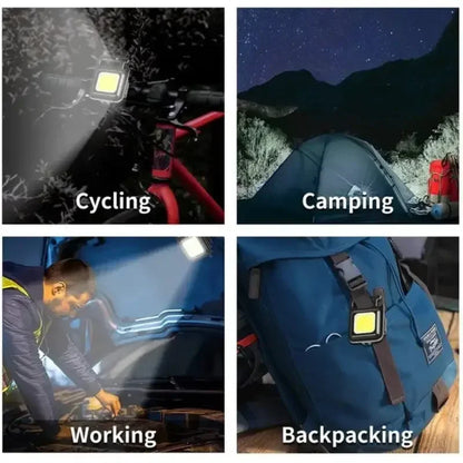 Multi-Function COB Keyring Light – Portable Emergency Mini Lamp