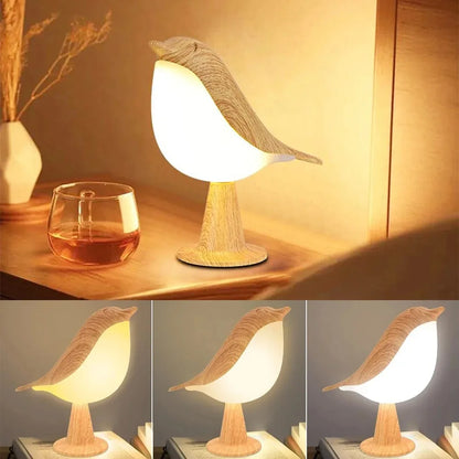 Minimalist Bird LED Lamp - Touch Control, 3 Colour Light