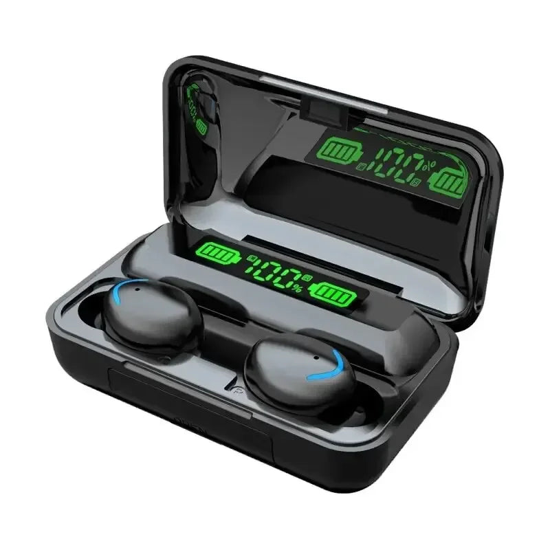 TWS F9 Bluetooth Earphones – Waterproof with LED Display Case