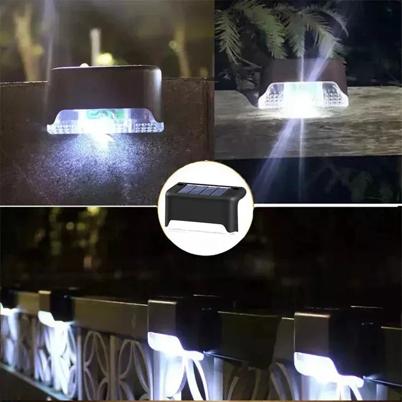 Waterproof Solar Step Lights – Outdoor Garden & Patio LED Lamps for Decks, Stairs & Pathways