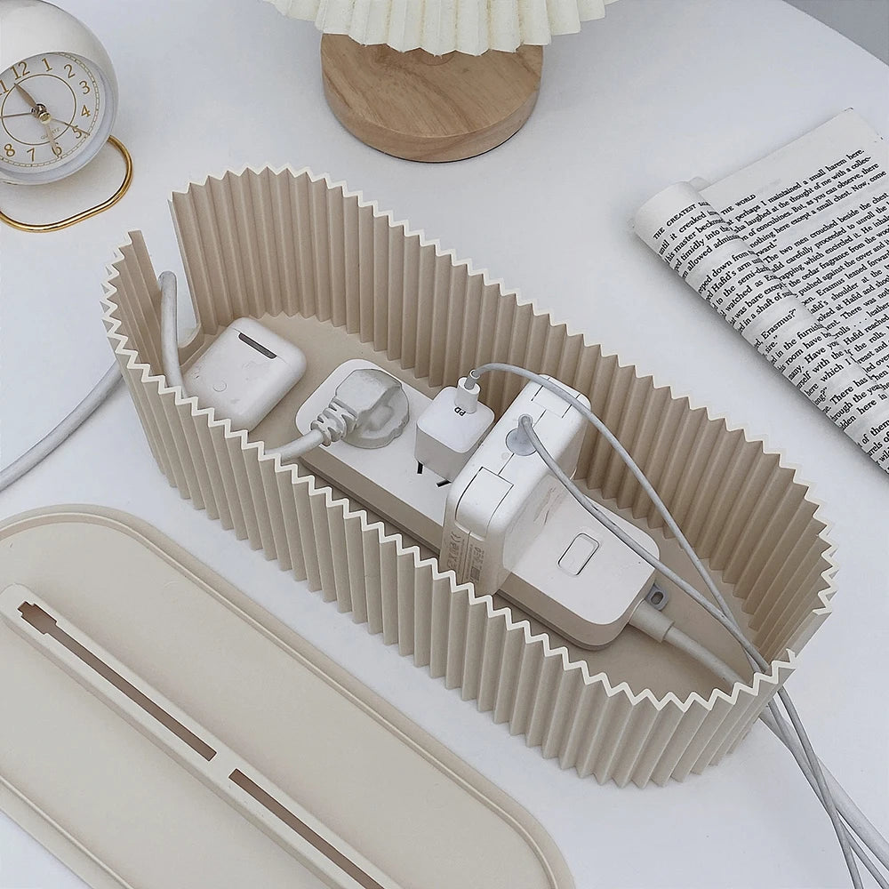 Cable Management Box - Neat Storage for Power Strips and Cables