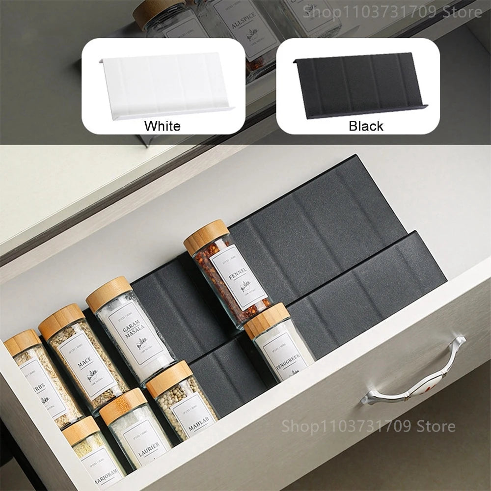 Tier Adjustable Spice Drawer Organiser – Cabinet & Pantry Storage