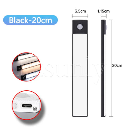 Motion Sensor LED Bar – USB Rechargeable Cabinet Light