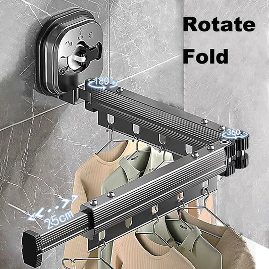 Retractable Wall Drying Rack – Space-Saving Clothes Hanger