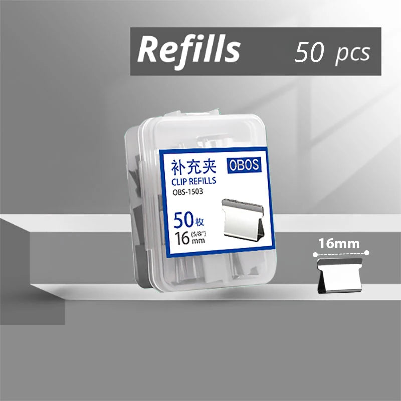 Reusable Push Stapler - Traceless Binding Tool for Office and School