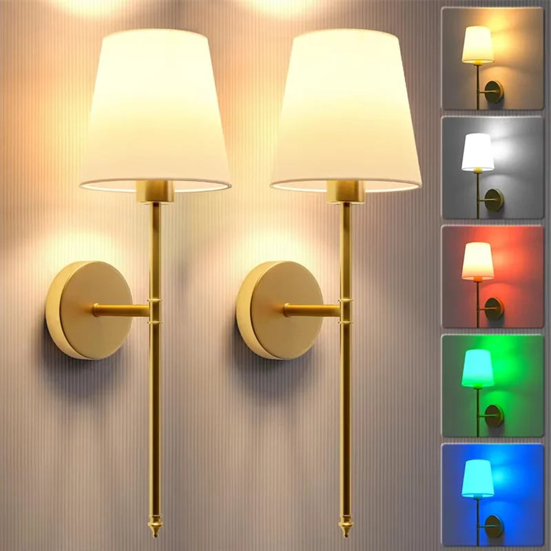 Cordless Wall Lamp – Rechargeable, Dimmable & Remote Controlled