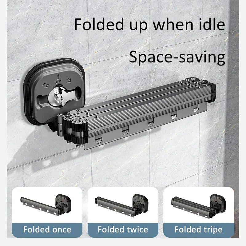 Retractable Wall Drying Rack – Space-Saving Clothes Hanger