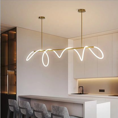 Contemporary LED Ceiling Pendant – Elegant Linear Light