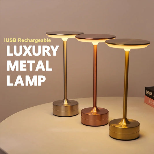Touch LED Table Lamp - USB Rechargeable Portable Light