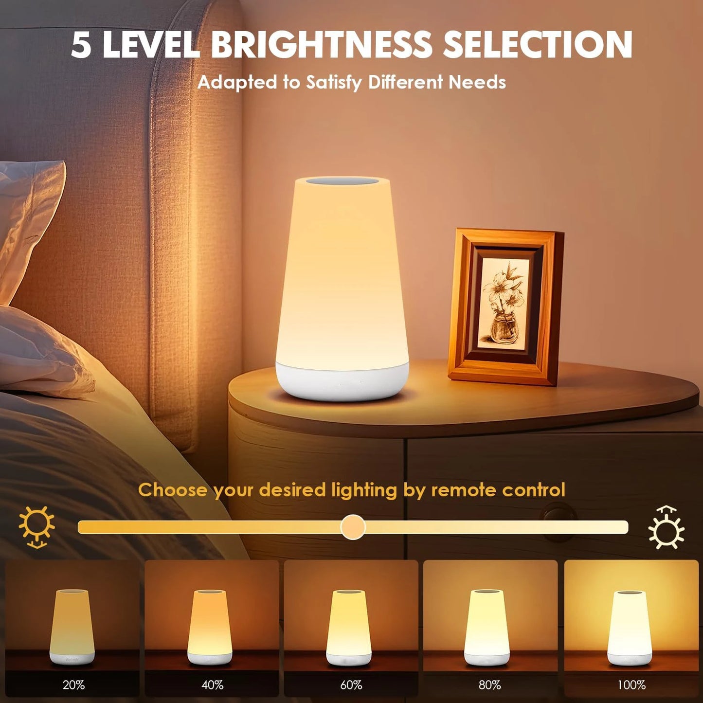 USB RGB Ambient Lamp - Colour-Changing Night Light for Bedroom e Office