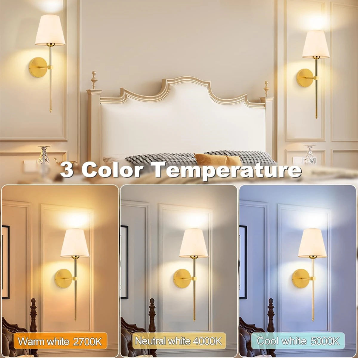 Cordless Wall Lamp – Rechargeable, Dimmable & Remote Controlled