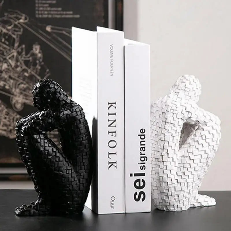 Nordic Abstract Thinker Resin Statue for Home Decor