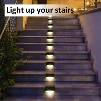 Waterproof Solar Step Lights – Outdoor Garden & Patio LED Lamps for Decks, Stairs & Pathways