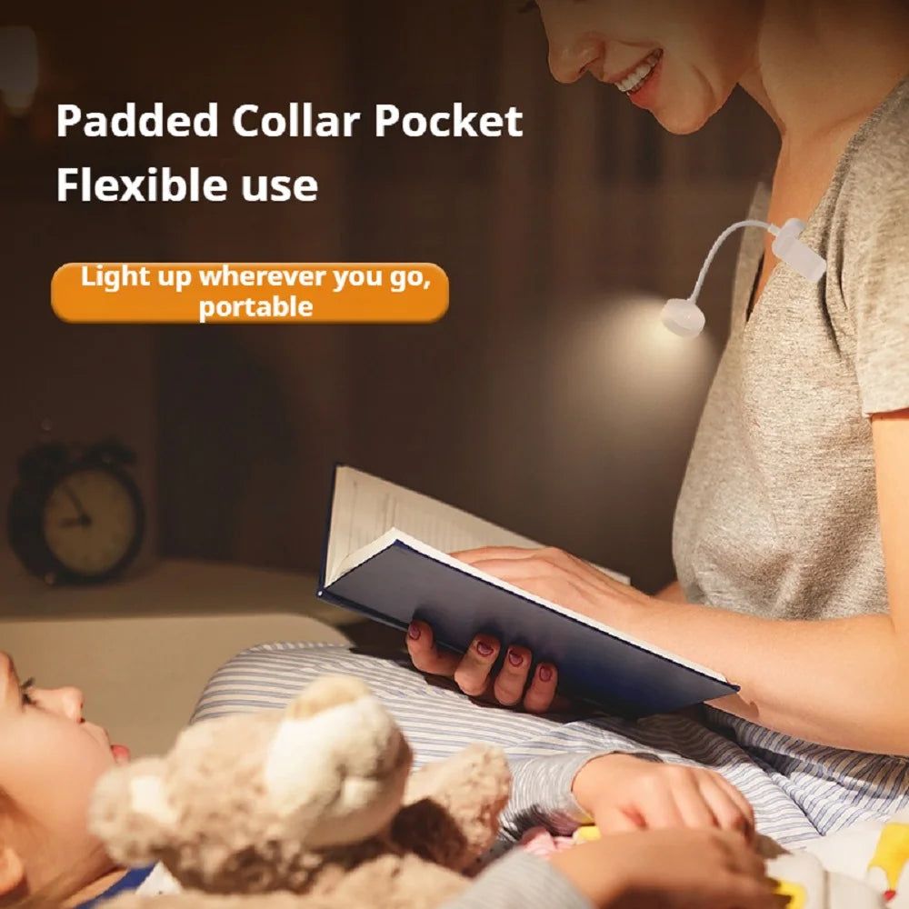 USB Clip-On Book Lamp – Mini Foldable LED with Eye-Friendly Light