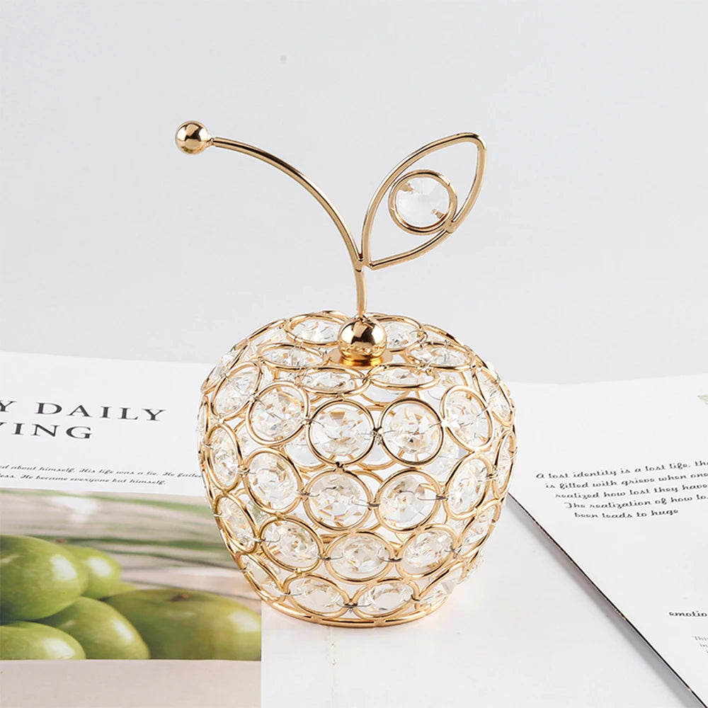 Mini Crystal Fruit Ornaments – Sparkling Apple, Pear & Pineapple Crafts