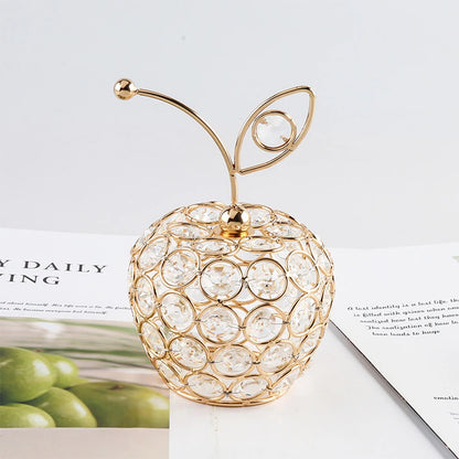 Mini Crystal Fruit Ornaments – Sparkling Apple, Pear & Pineapple Crafts