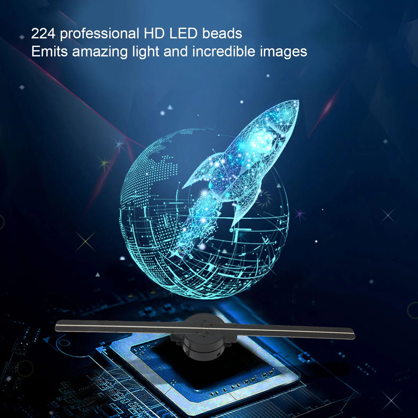 3D Hologram Fan Projector with WiFi for Advertising