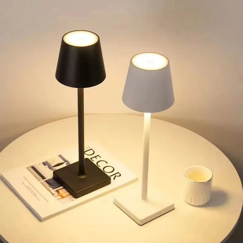 Touch LED Table Lamp – Rechargeable with 3-Level Dimming
