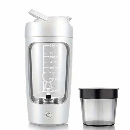 Electric 500ML Shaker Cup – USB Mixing Bottle for Protein Powder, Milk & Coffee