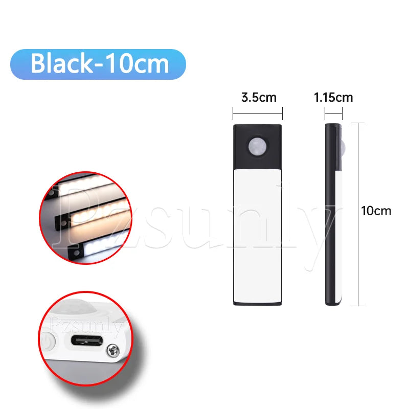 Motion Sensor LED Bar – USB Rechargeable Cabinet Light