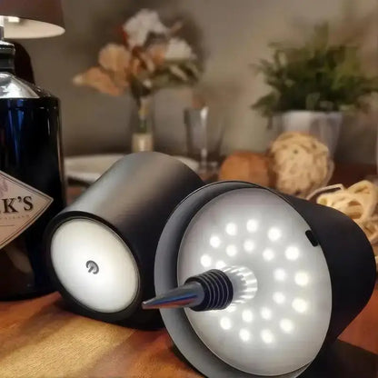 Portable RGB Bottle Lamp – Rechargeable LED Ambient Light