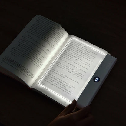 LED Flat Panel Reading Light - USB Rechargeable Eye-Care Lamp