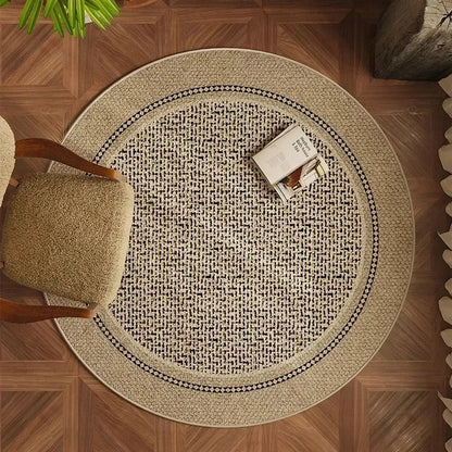 Non-Slip Round Rug - Vintage Floor Mat for Home